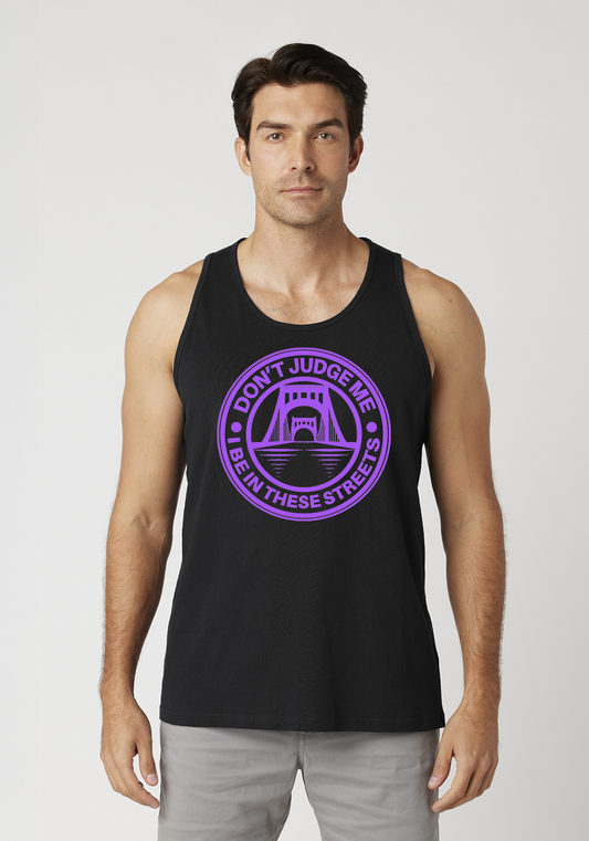 Black Men's Tank Top - The Capital