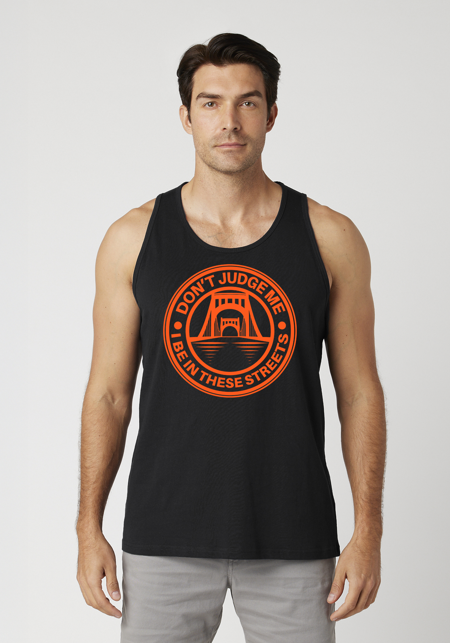 Black Men's Tank Top - The Capital