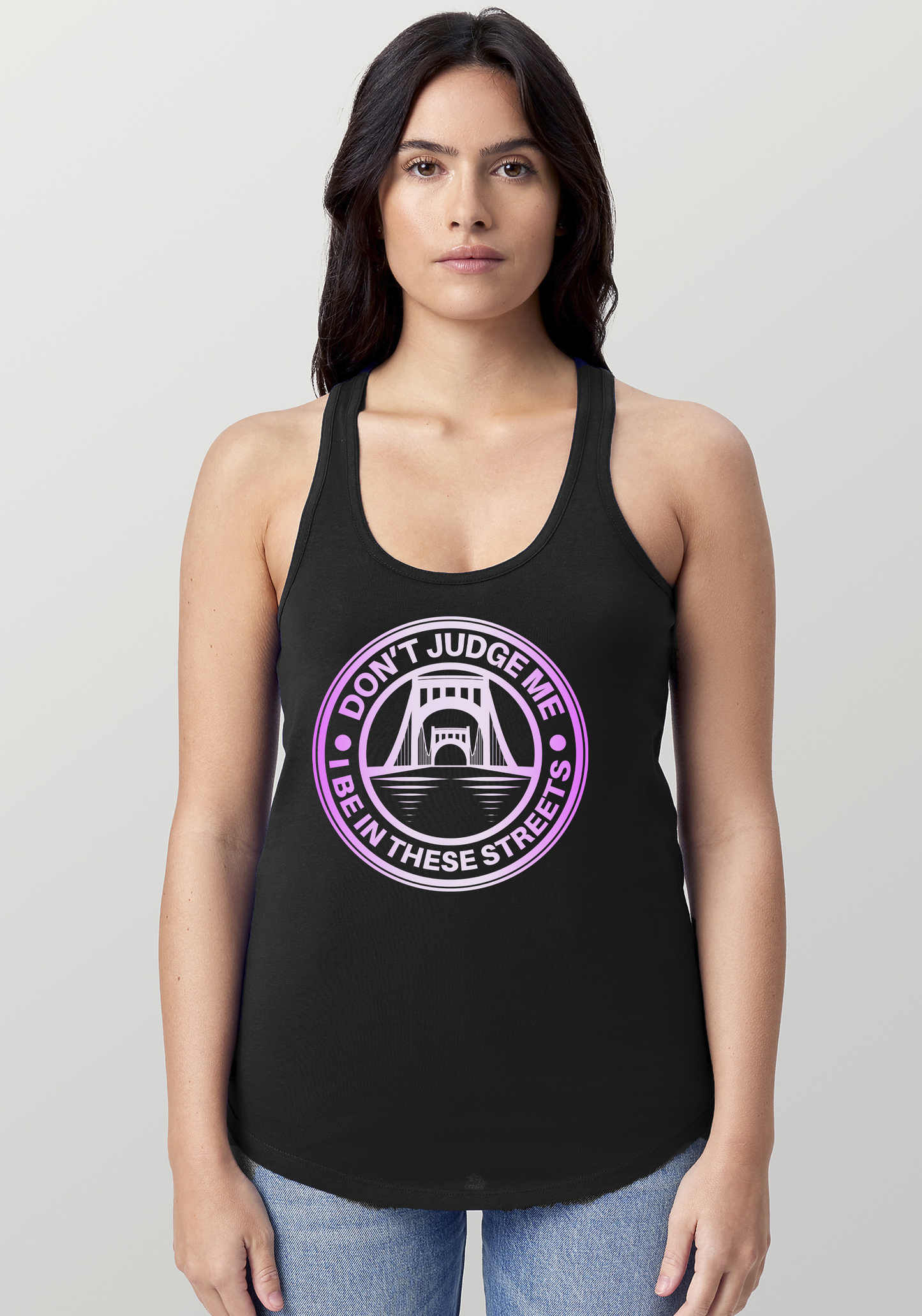 Black Women's Racerback Tank - The Capital