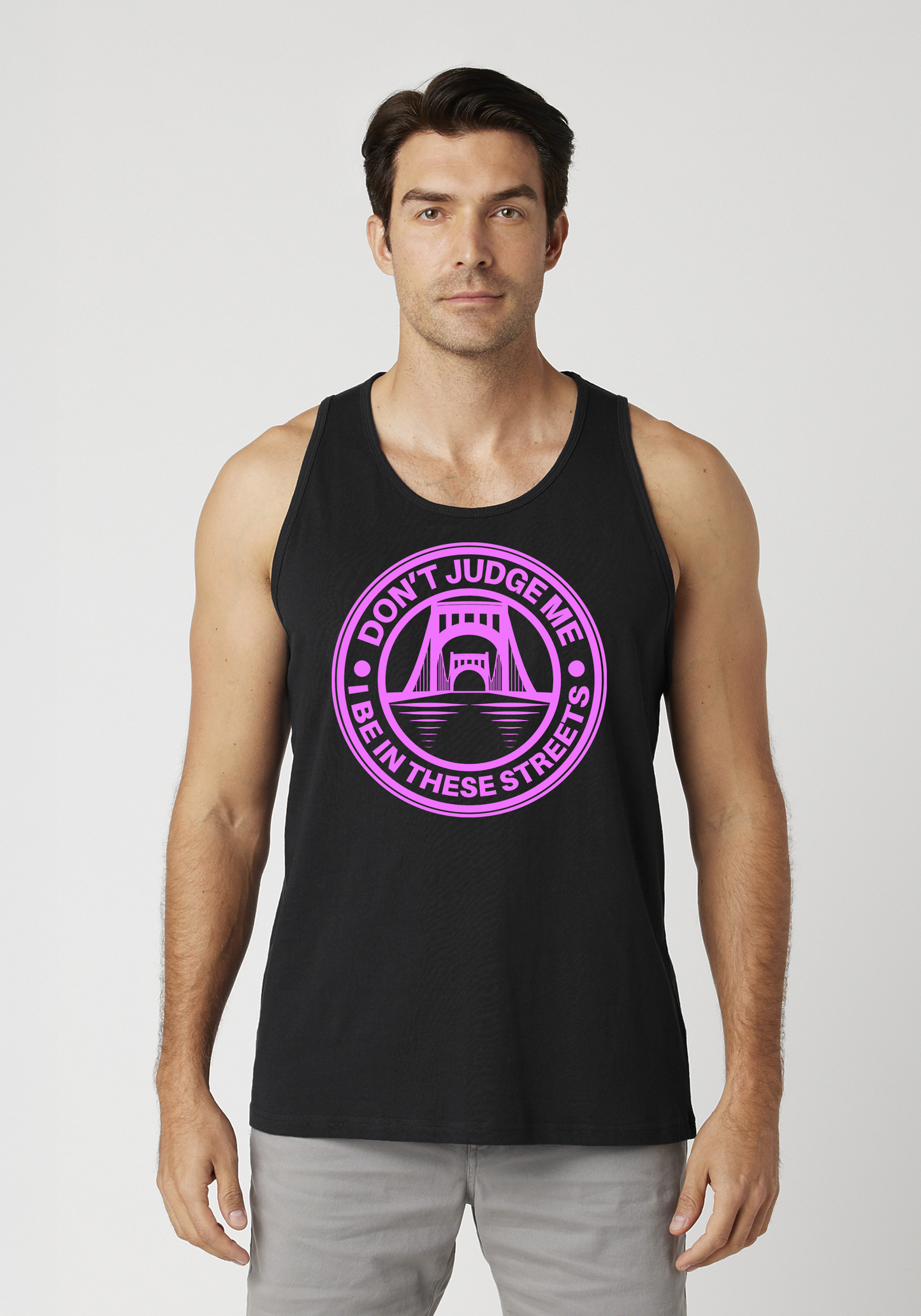 Black Men's Tank Top - The Capital