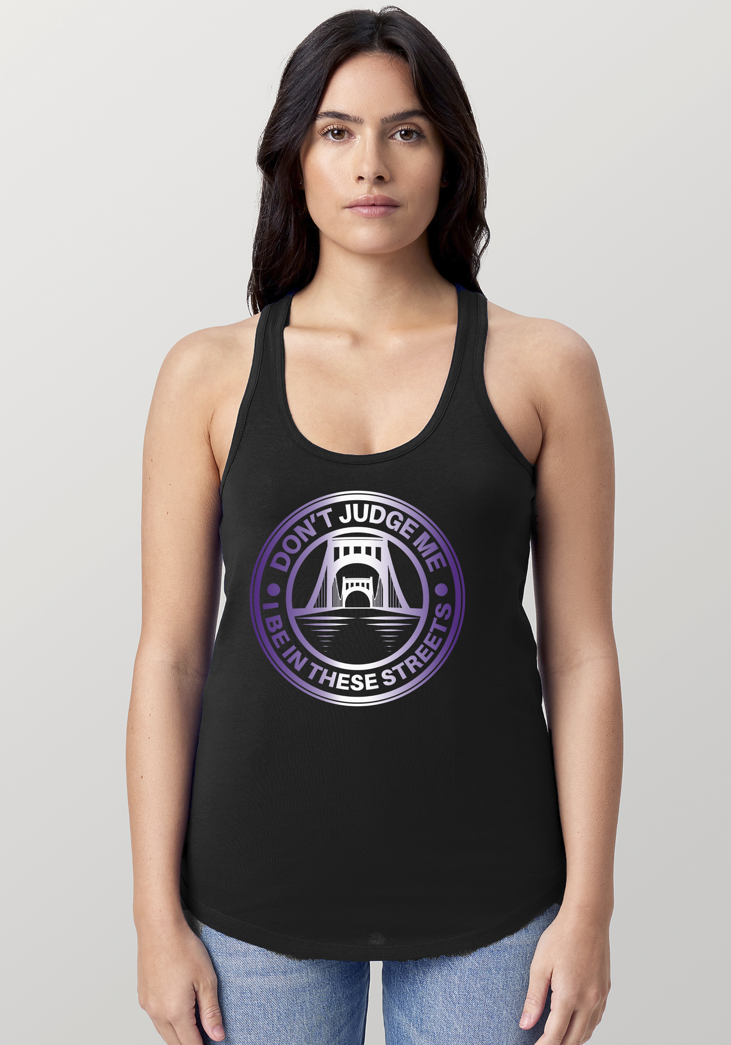Black Women's Racerback Tank - The Capital