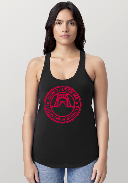 Black Women's Racerback Tank - The Capital