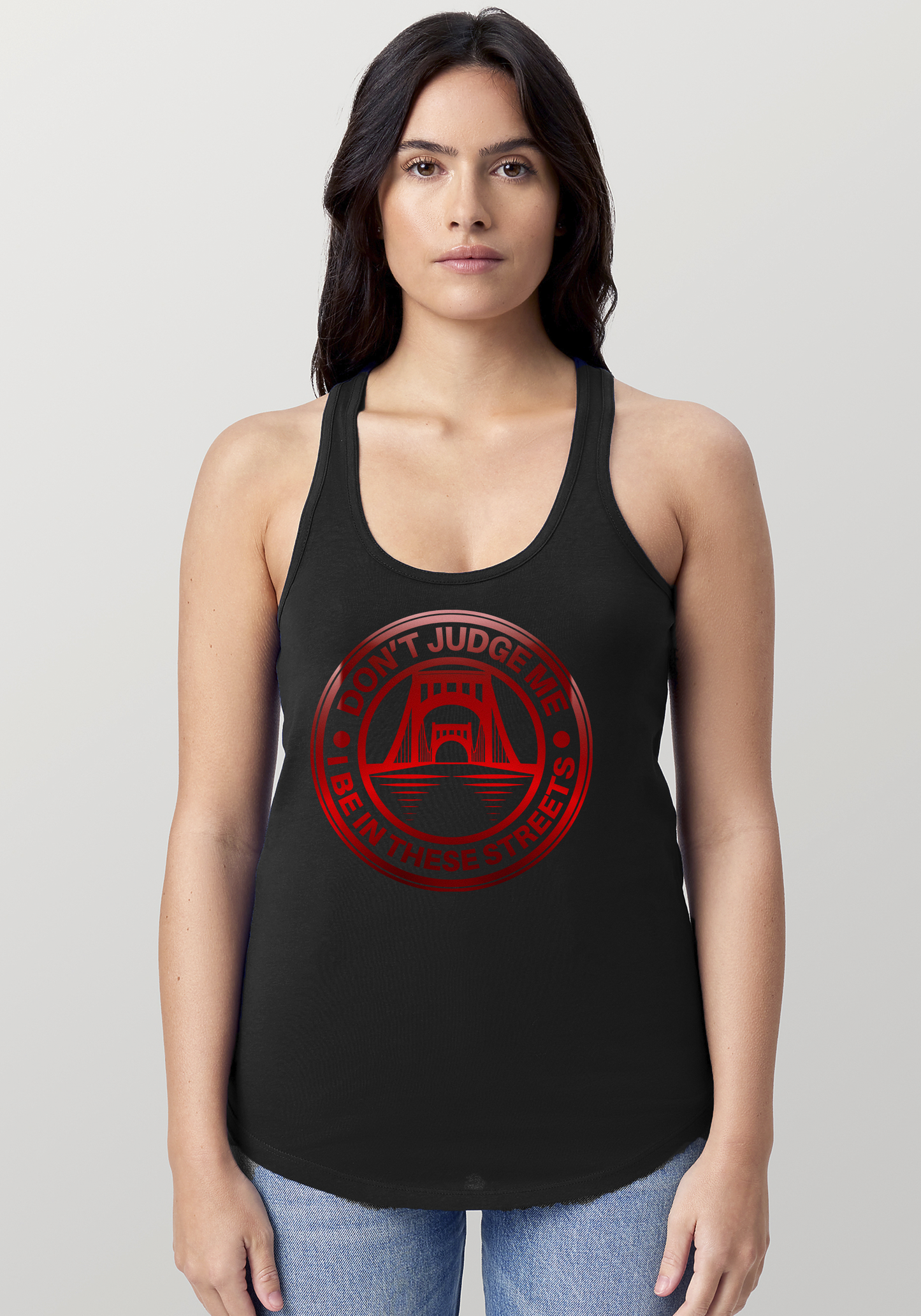 Black Women's Racerback Tank - The Capital