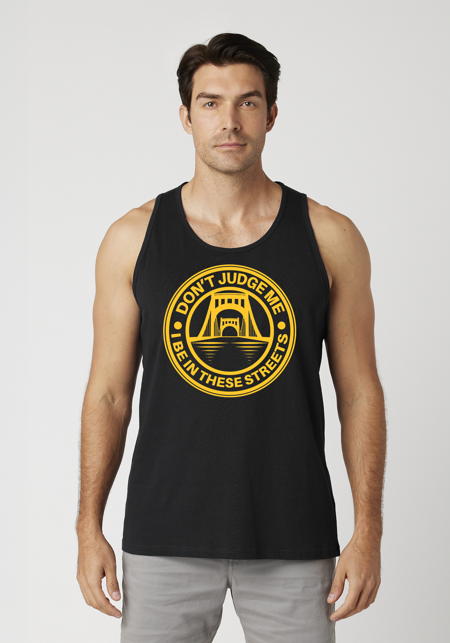 Black Men's Tank Top - The Capital