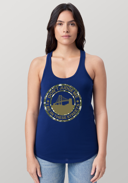 Blue Women's Racerback Tank - The Town