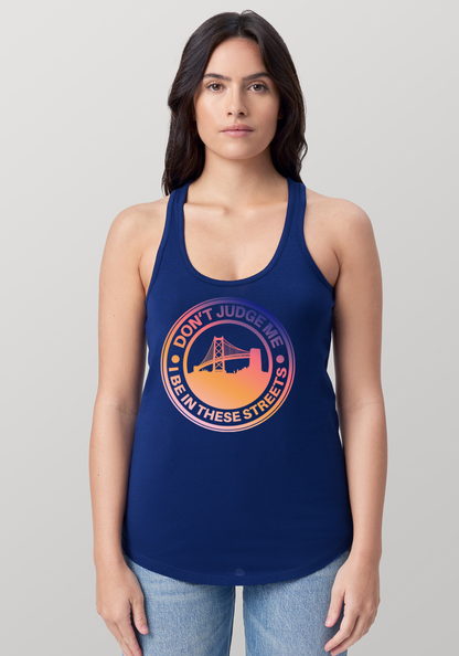 Blue Women's Racerback Tank - The Town