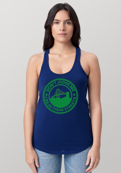 Blue Women's Racerback Tank - The Town