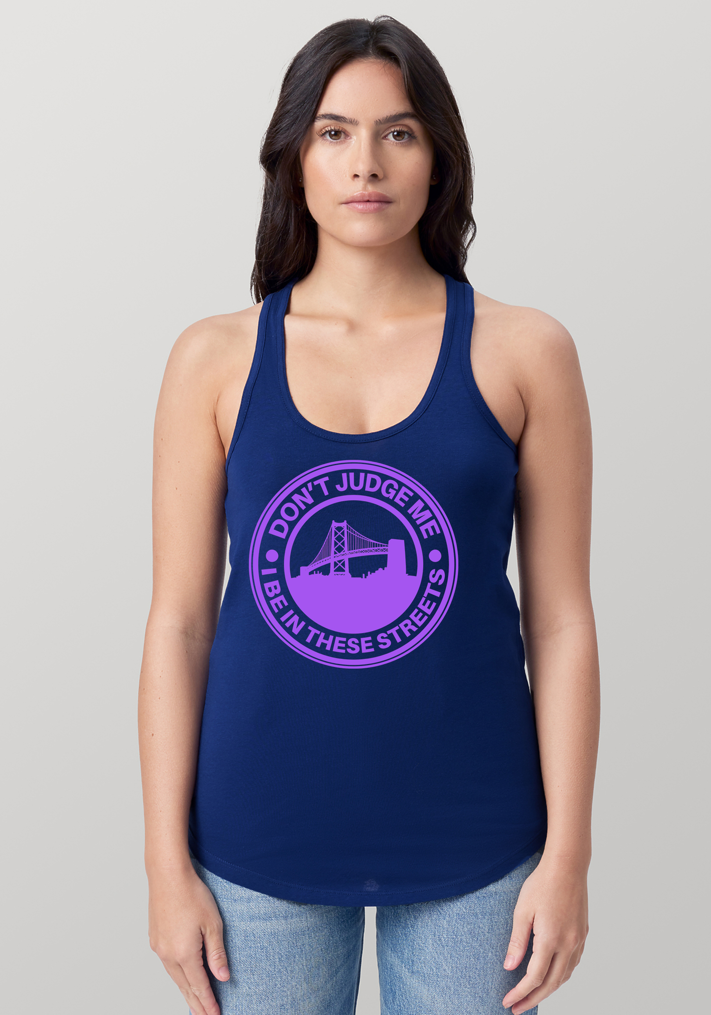 Blue Women's Racerback Tank - The Town