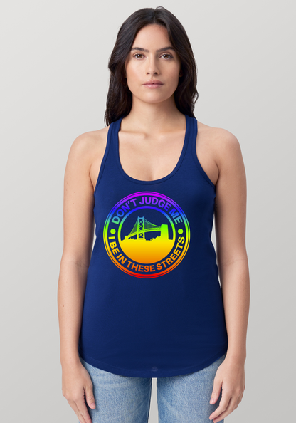 Blue Women's Racerback Tank - The Town