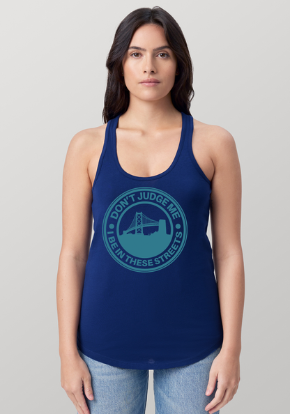 Blue Women's Racerback Tank - The Town