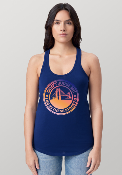 Blue Women's Racerback Tank - The Bay