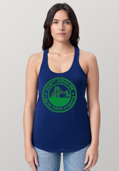 Blue Women's Racerback Tank - The Bay