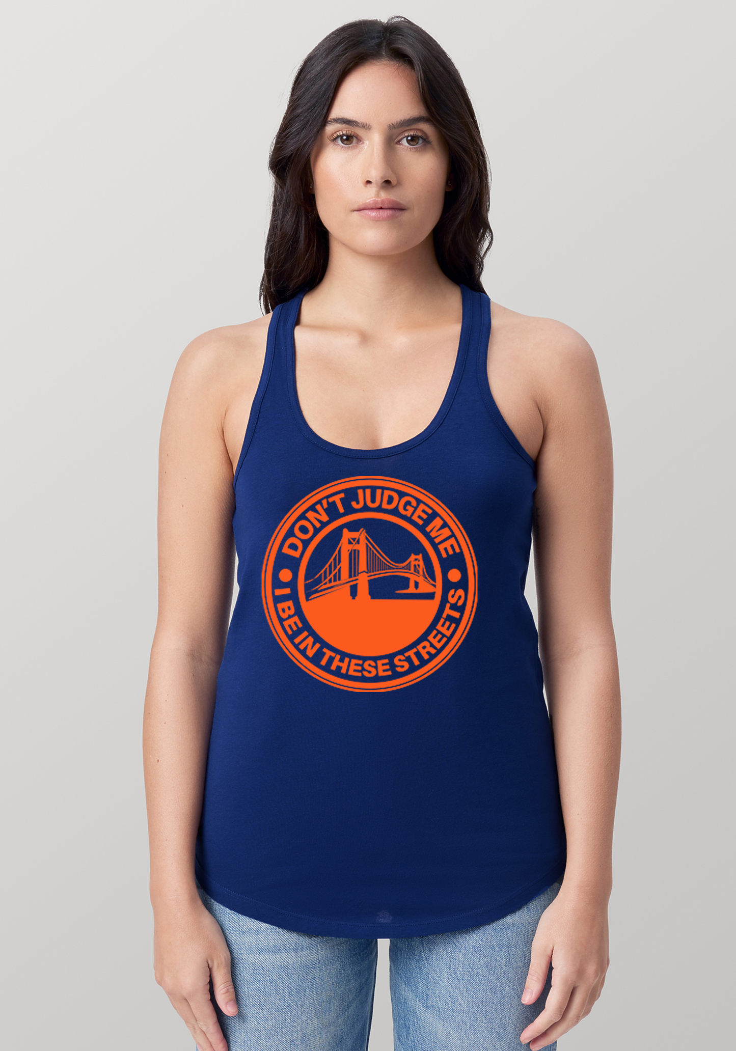 Blue Women's Racerback Tank - The Bay
