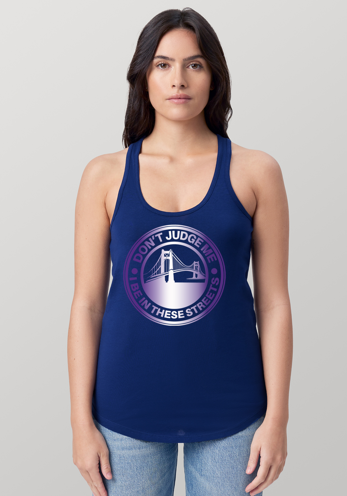 Blue Women's Racerback Tank - The Bay