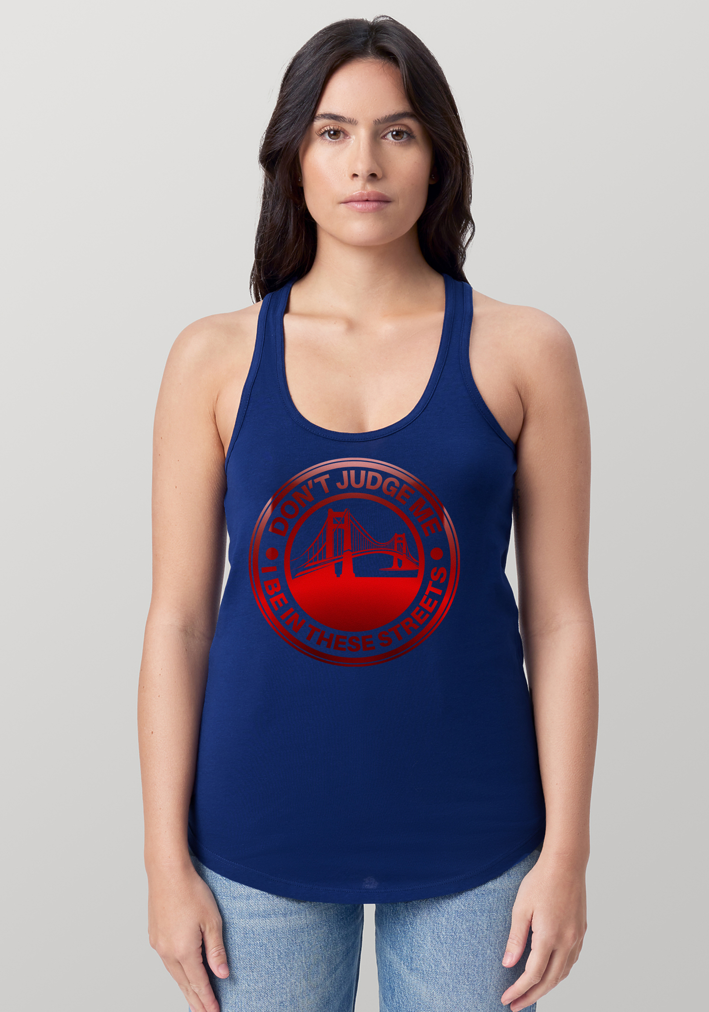 Blue Women's Racerback Tank - The Bay