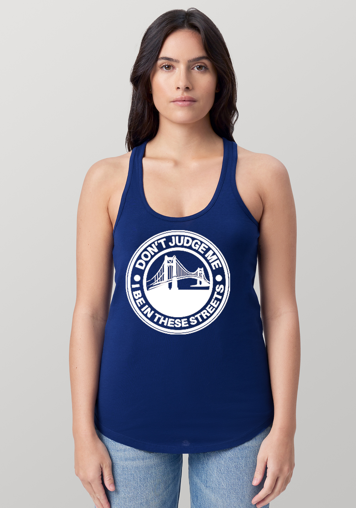 Blue Women's Racerback Tank - The Bay