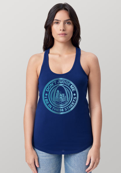 Blue Women's Racerback Tank - The Lou