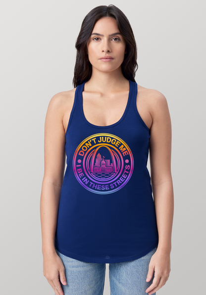 Blue Women's Racerback Tank - The Lou