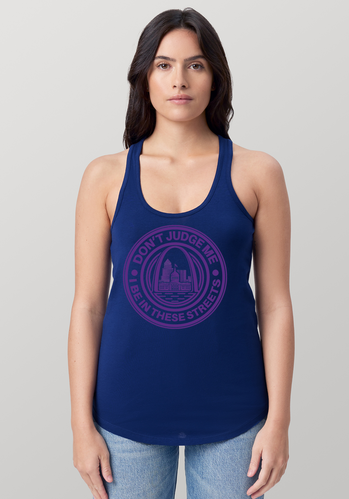 Blue Women's Racerback Tank - The Lou
