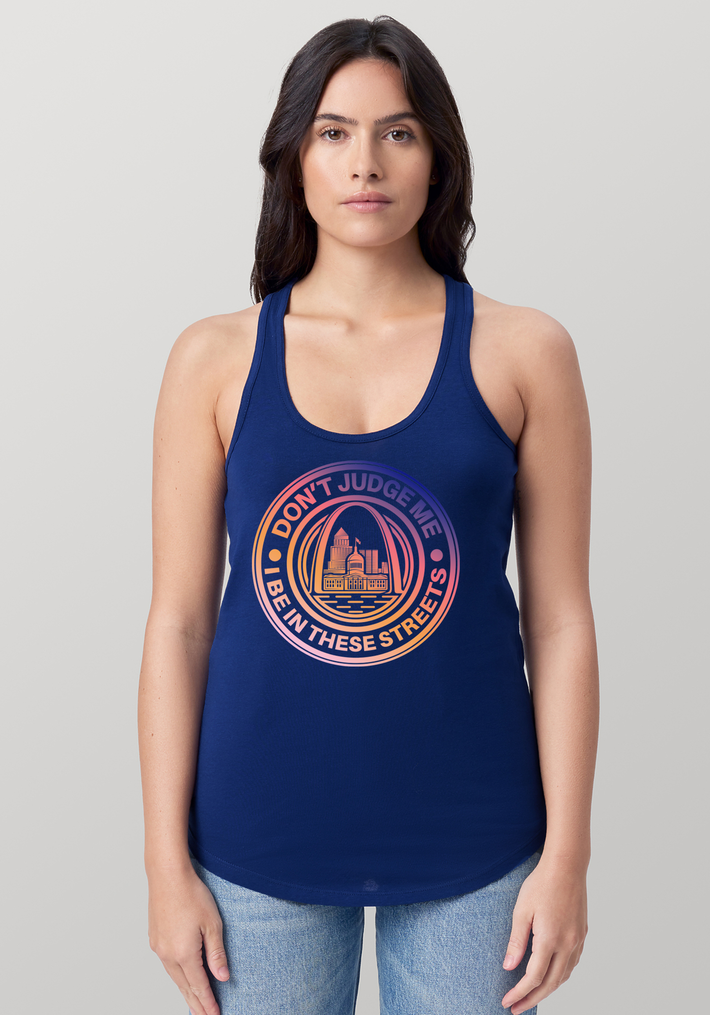 Blue Women's Racerback Tank - The Lou