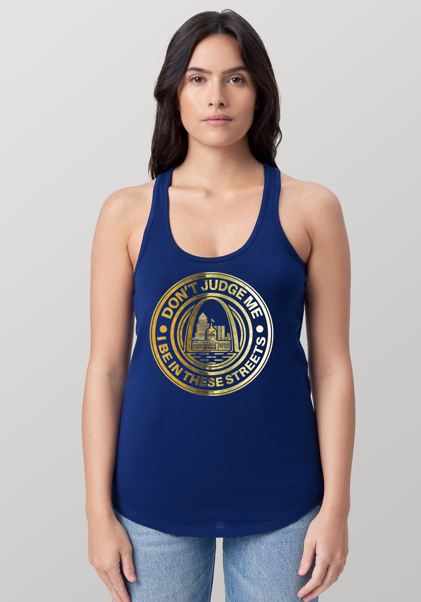 Blue Women's Racerback Tank - The Lou