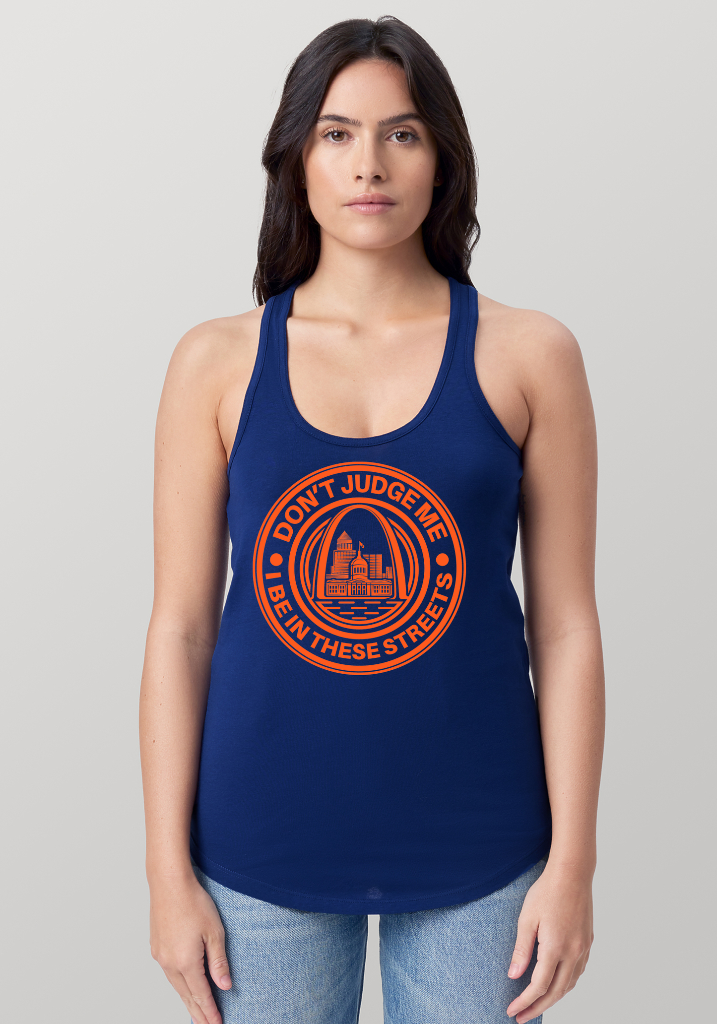 Blue Women's Racerback Tank - The Lou