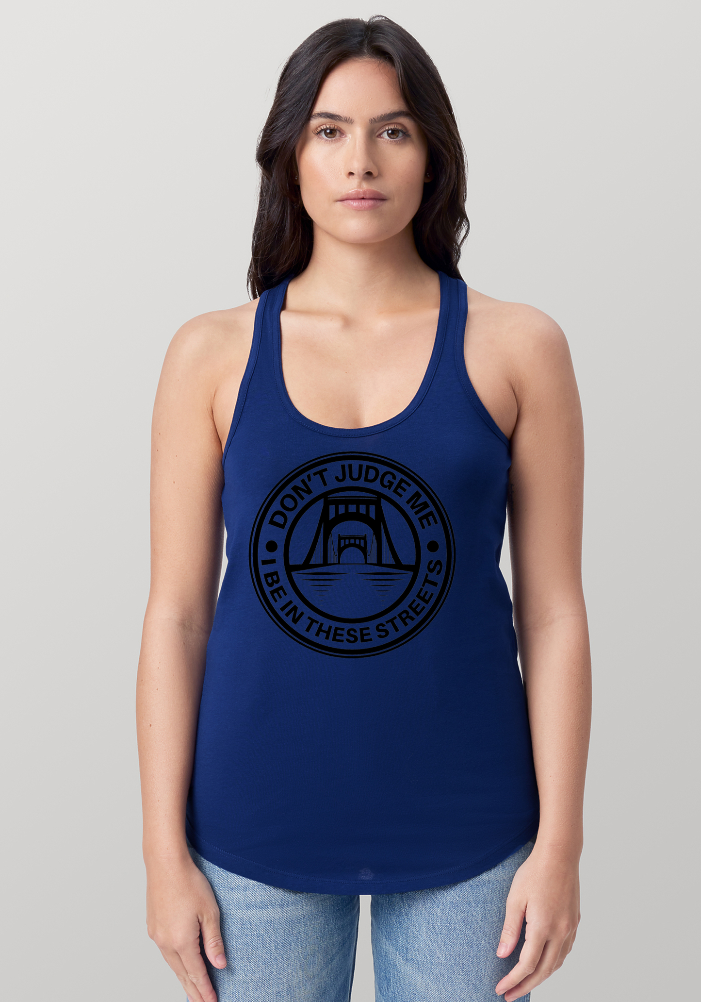 Blue Women's Racerback Tank - The Capital