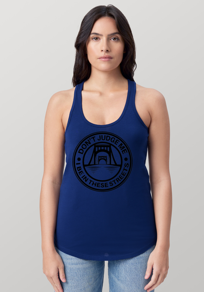 Blue Women's Racerback Tank - The Capital