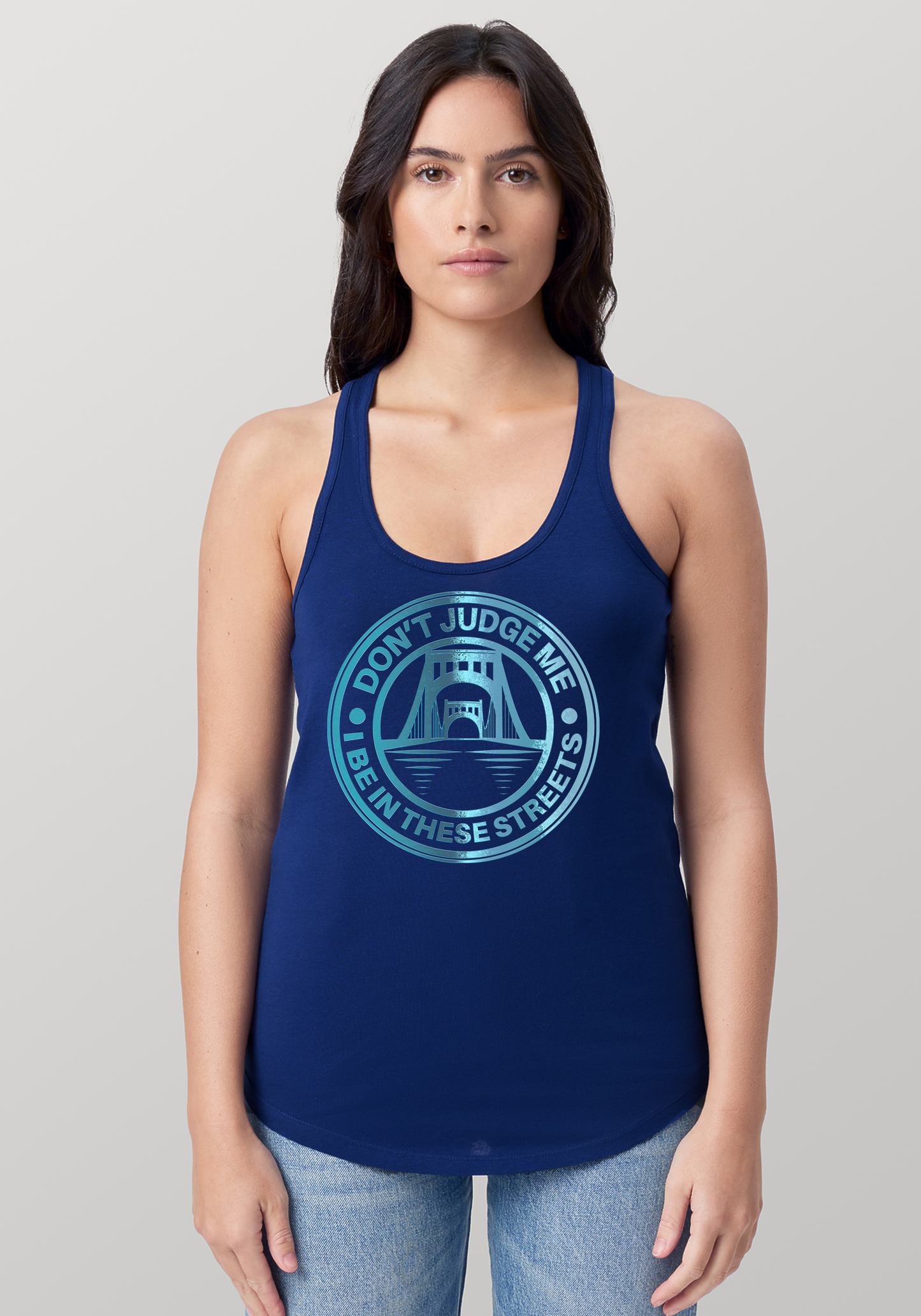 Blue Women's Racerback Tank - The Capital