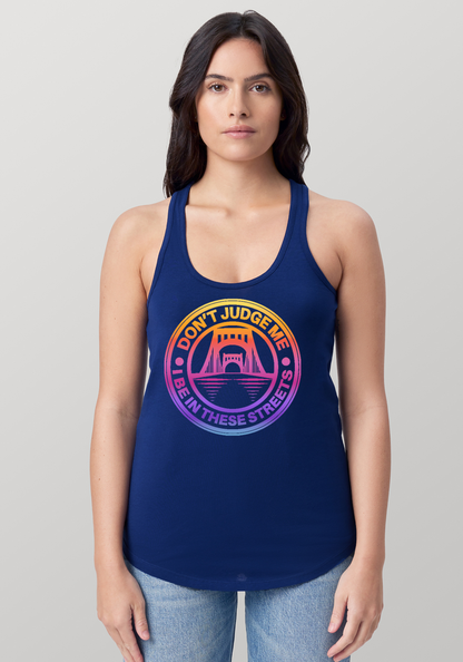 Blue Women's Racerback Tank - The Capital
