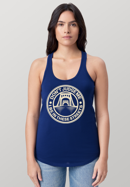 Blue Women's Racerback Tank - The Capital