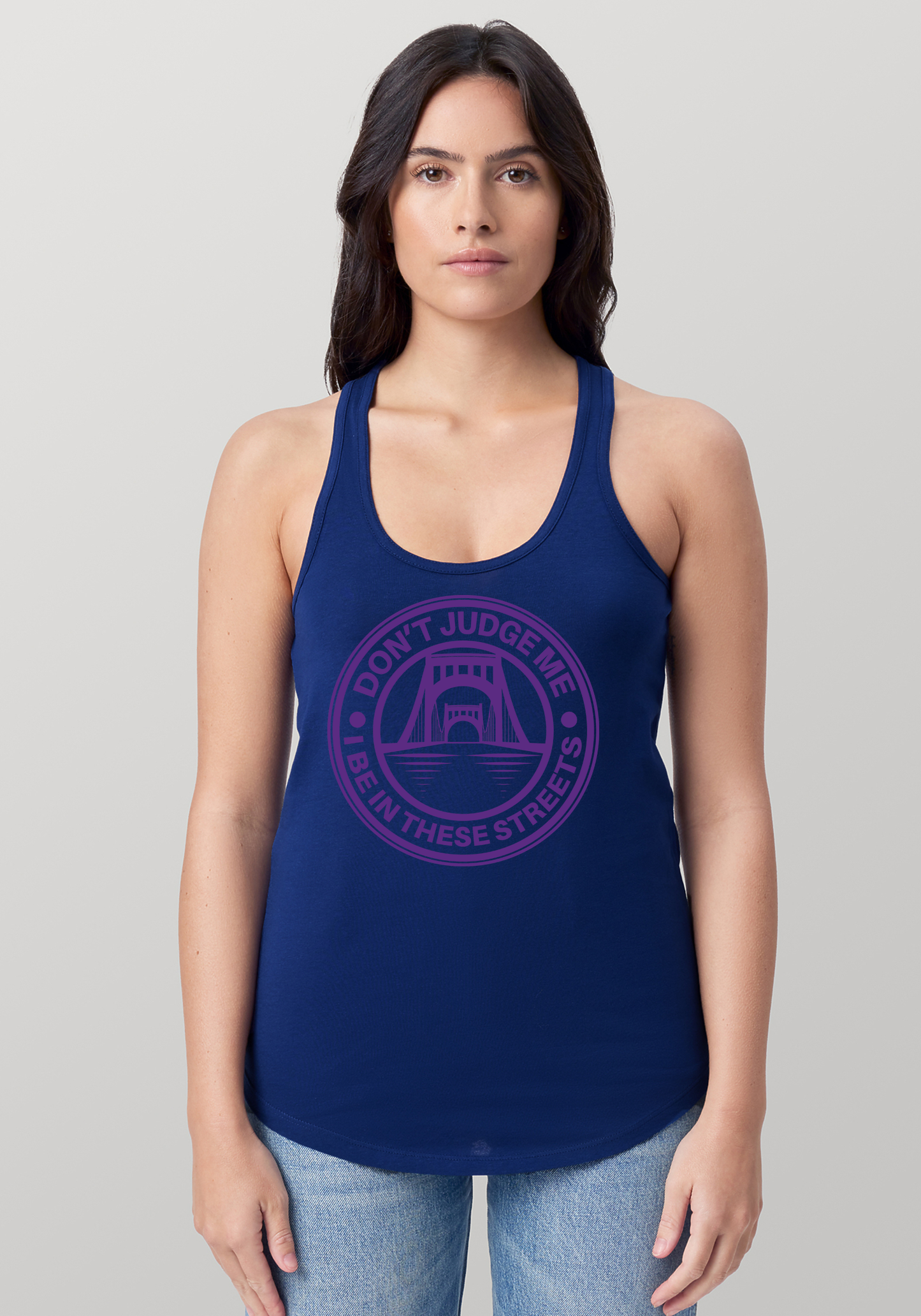 Blue Women's Racerback Tank - The Capital