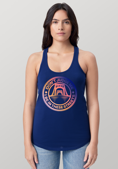 Blue Women's Racerback Tank - The Capital