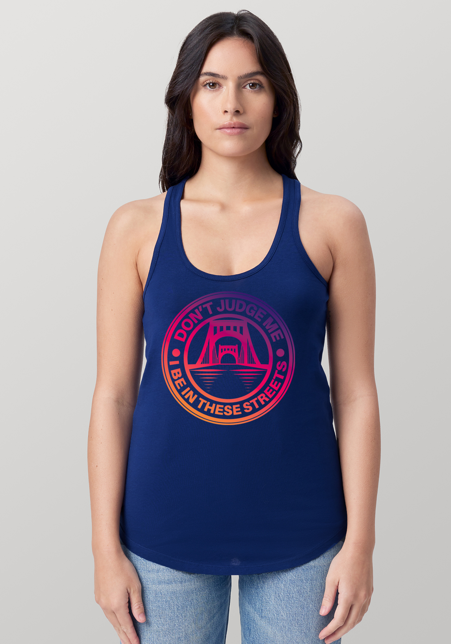 Blue Women's Racerback Tank - The Capital