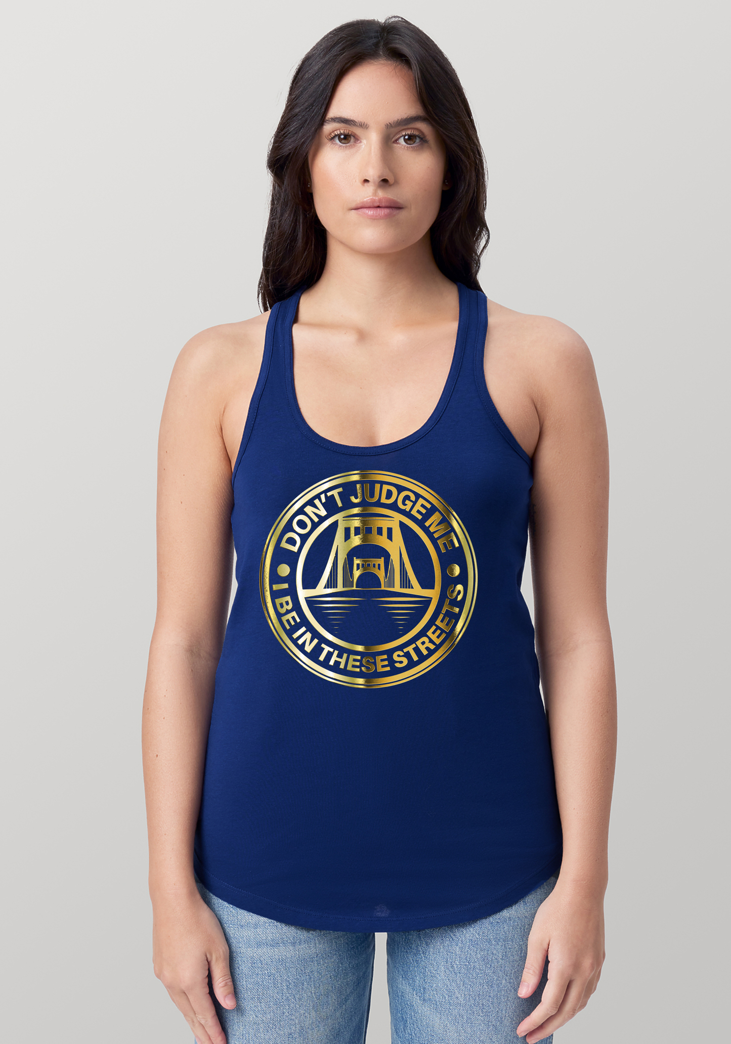 Blue Women's Racerback Tank - The Capital