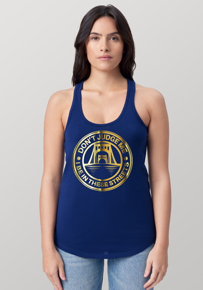 Blue Women's Racerback Tank - The Capital