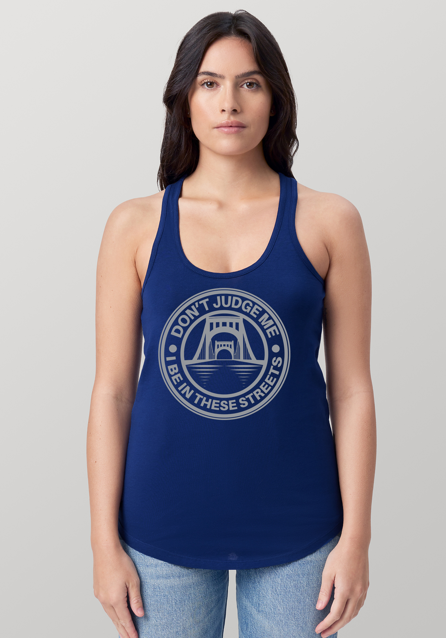 Blue Women's Racerback Tank - The Capital