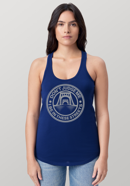 Blue Women's Racerback Tank - The Capital