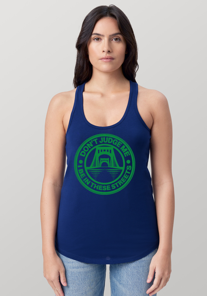 Blue Women's Racerback Tank - The Capital