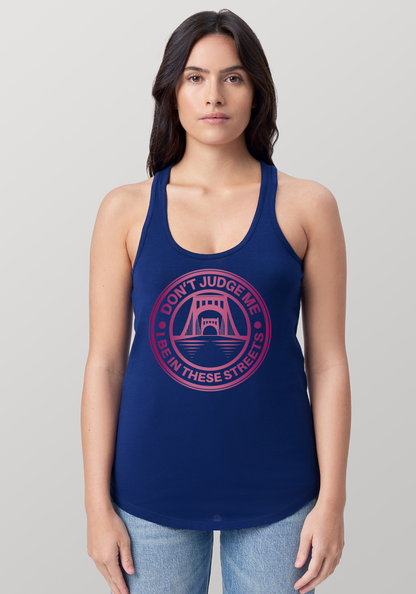 Blue Women's Racerback Tank - The Capital