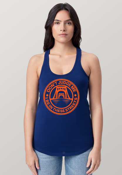 Blue Women's Racerback Tank - The Capital