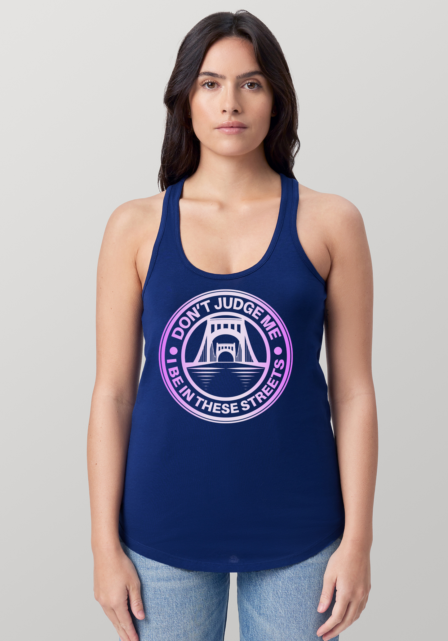 Blue Women's Racerback Tank - The Capital
