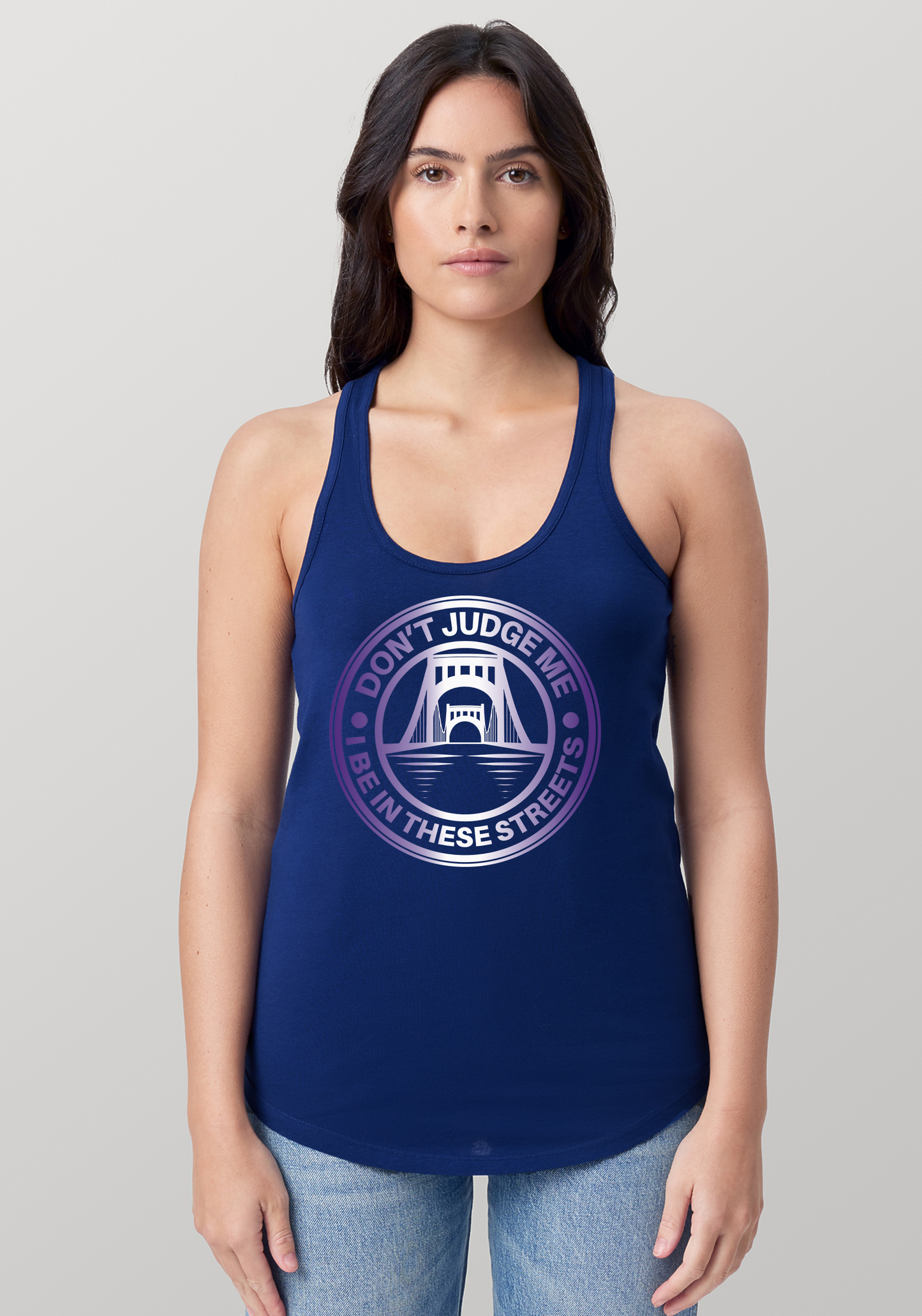 Blue Women's Racerback Tank - The Capital