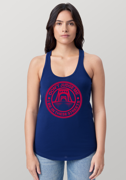 Blue Women's Racerback Tank - The Capital