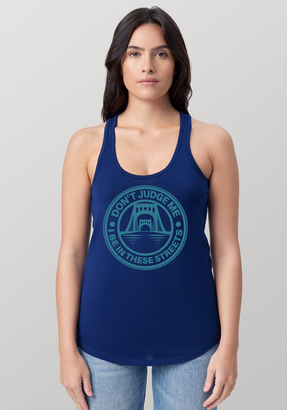 Blue Women's Racerback Tank - The Capital