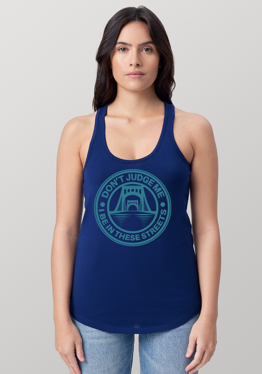 Blue Women's Racerback Tank - The Capital