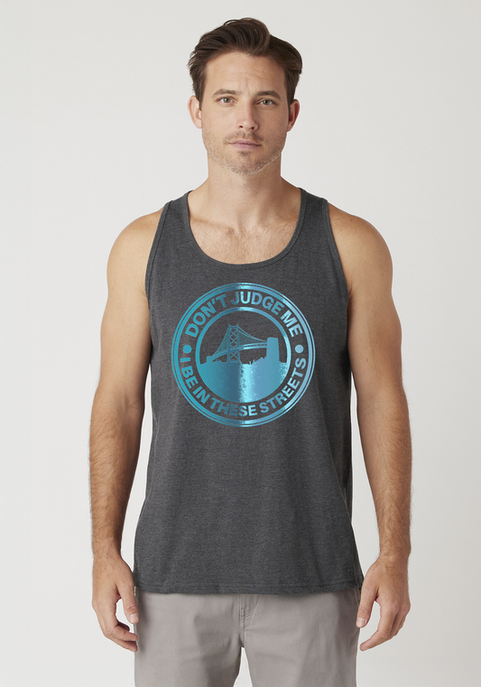 Charcoal Heather Men's Tank Top - The Town