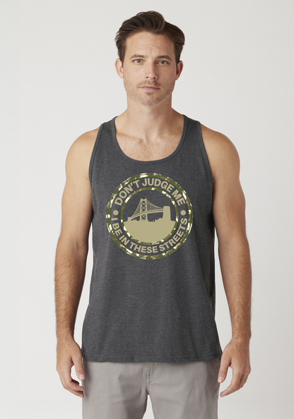 Charcoal Heather Men's Tank Top - The Town