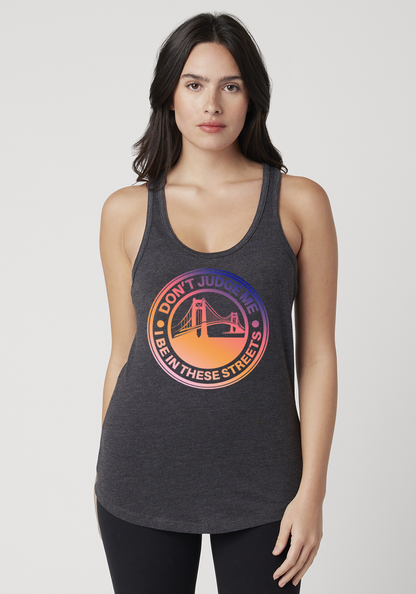 Charcoal Heather Women's Racerback Tank - The Bay
