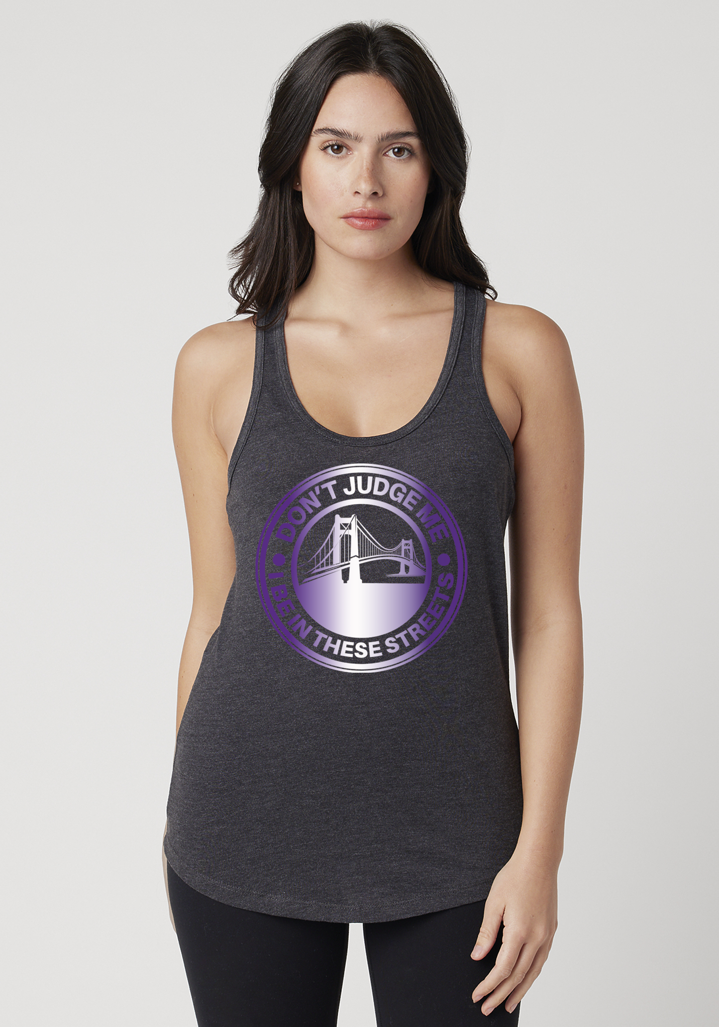 Charcoal Heather Women's Racerback Tank - The Bay